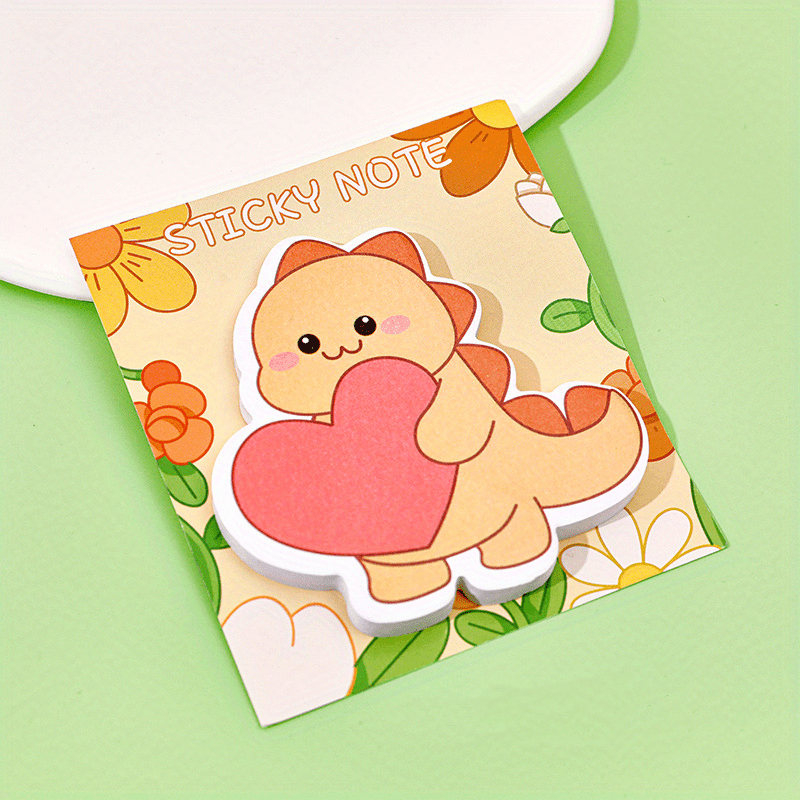 Cartoon Dinosaur Sticky Notes Memo Pad for Office & Students