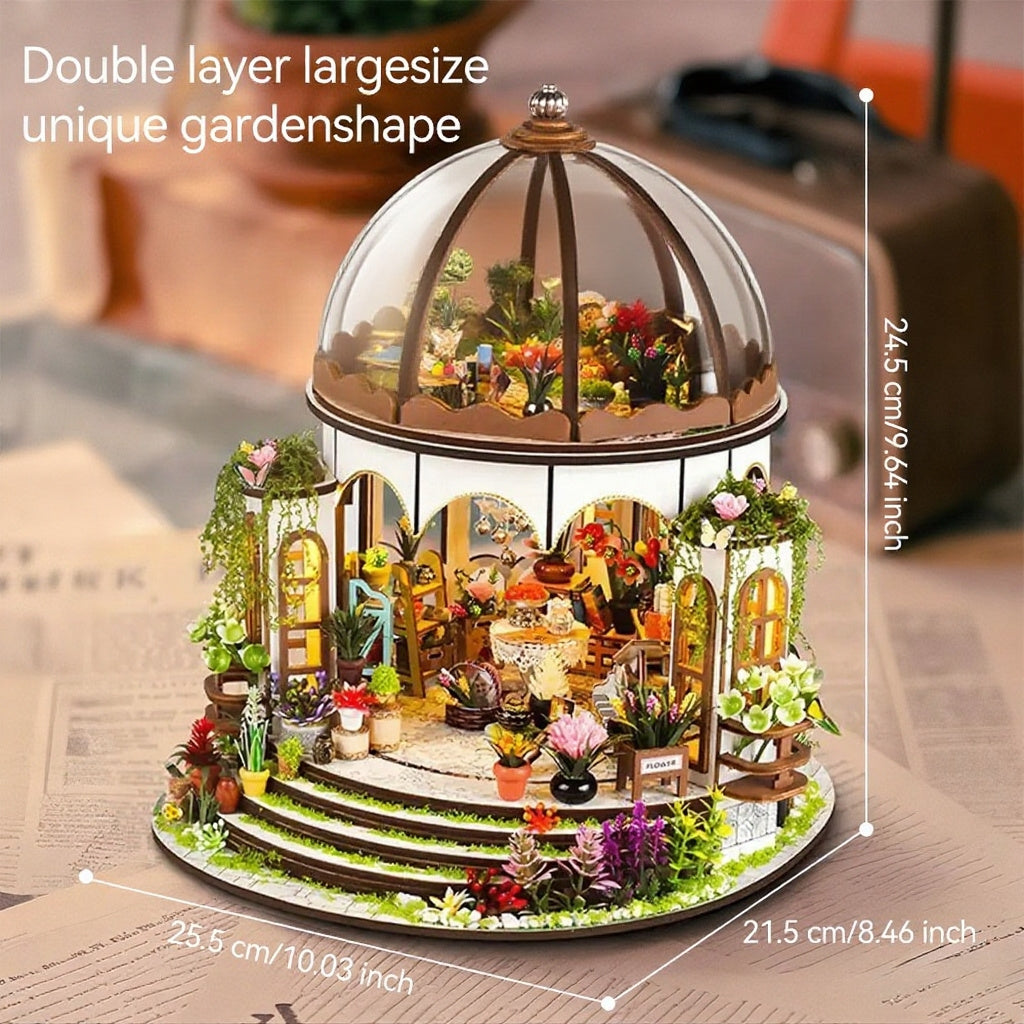 Mini Garden 3D Puzzle Kit DIY Dollhouse Model Garden Mini Toys