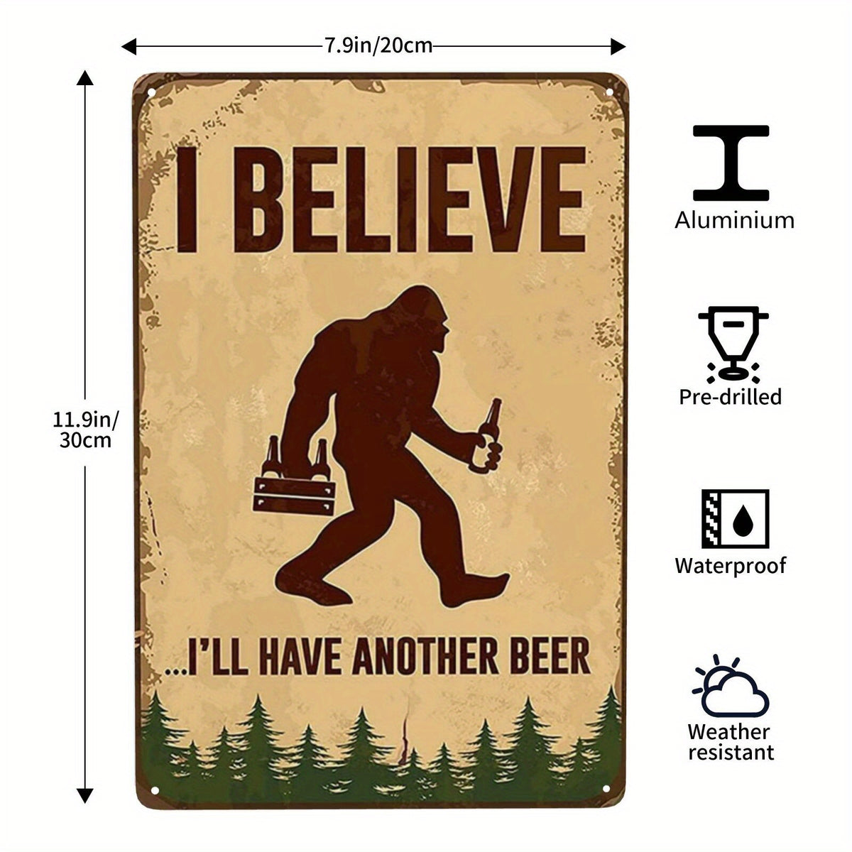 Vintage Today Is A Good Metal Sign 20x30 cm
