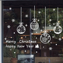Christmas Window Sticker Hanging Ball Decoration