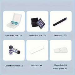 1200X HD Handheld Kids' Microscope Kit w/ LED Light TONAPEETO Science Toy Ages 8