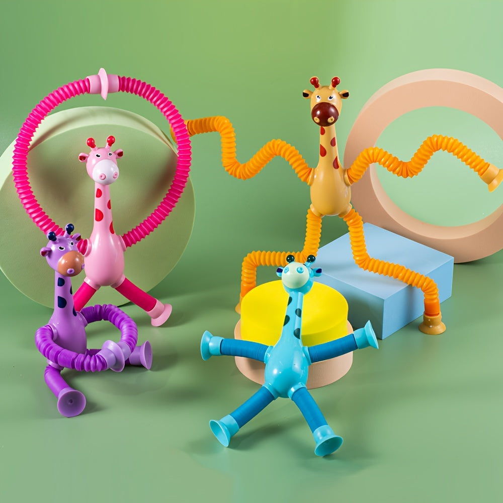 DIY Telescopic Animal Toys 4 Packs - Fun Decompression Toys for Kids
