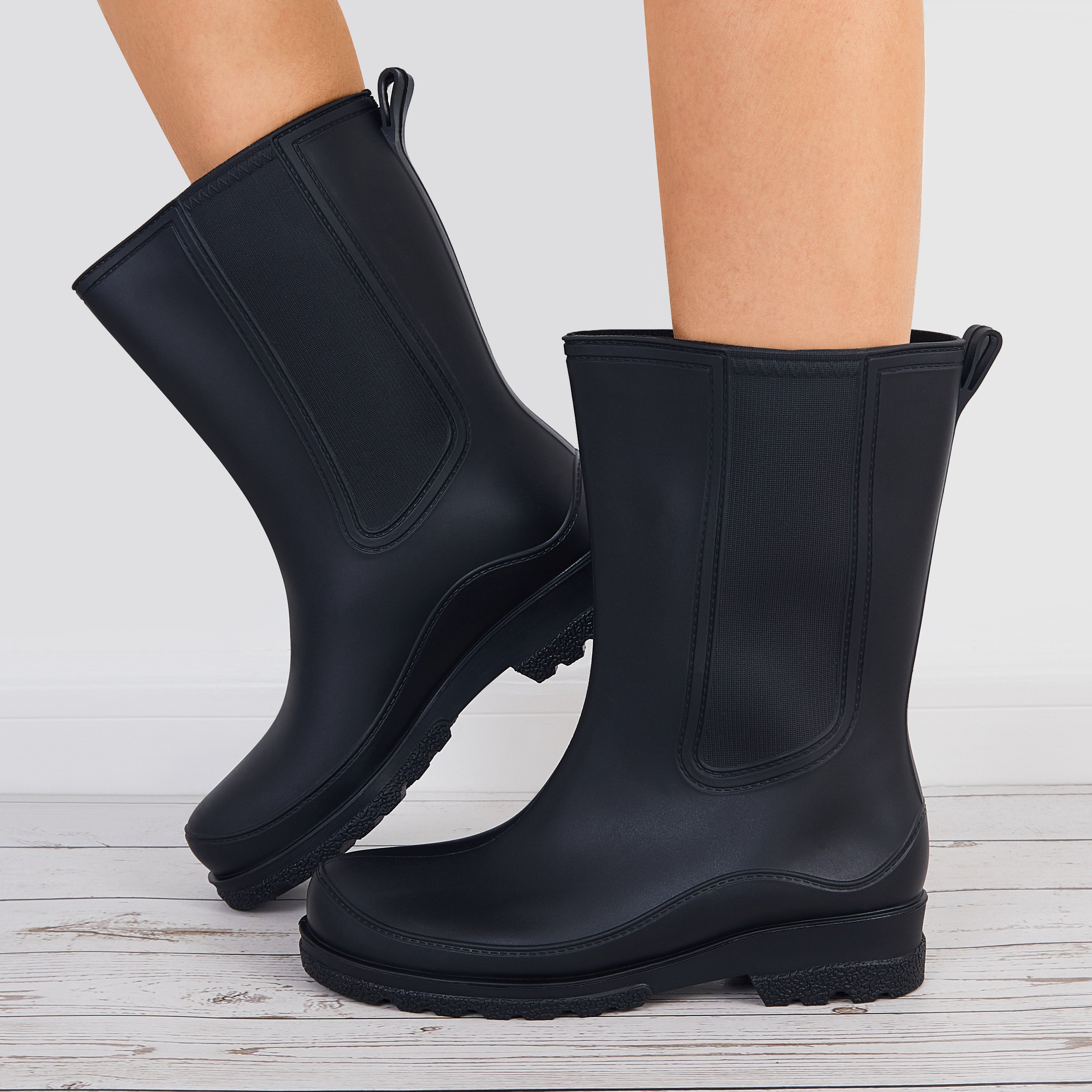Women's Mid Rain Boots Waterproof Comfortable Non Slip
