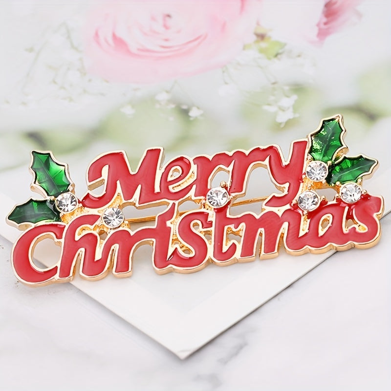 Christmas Brooch Decorative Badge Holiday Gift Clothing Bag Accessories For Men