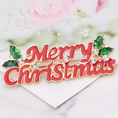 Christmas Brooch Decorative Badge Holiday Gift Clothing Bag Accessories For Men