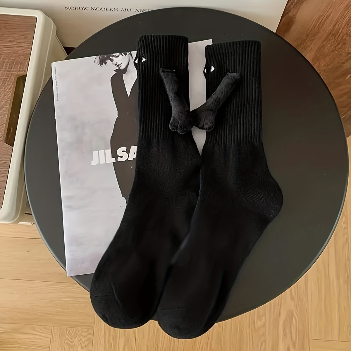 Creative Funny Socks with Magnetic Hand Dolls