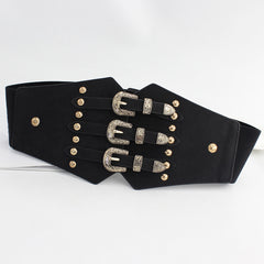 Women's Western Corset Belt Elastic Waist Belts for Dresses