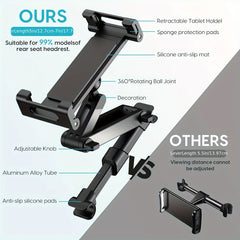 Car Tablet Holder Headrest Mount for iPad Air Mini, Phones, Tablets