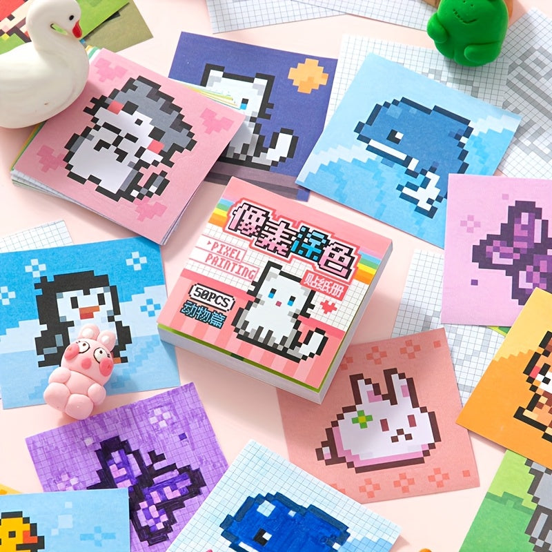 4 Pack Pixel Coloring Series Stickers Mini Size DIY Your Own Stickers