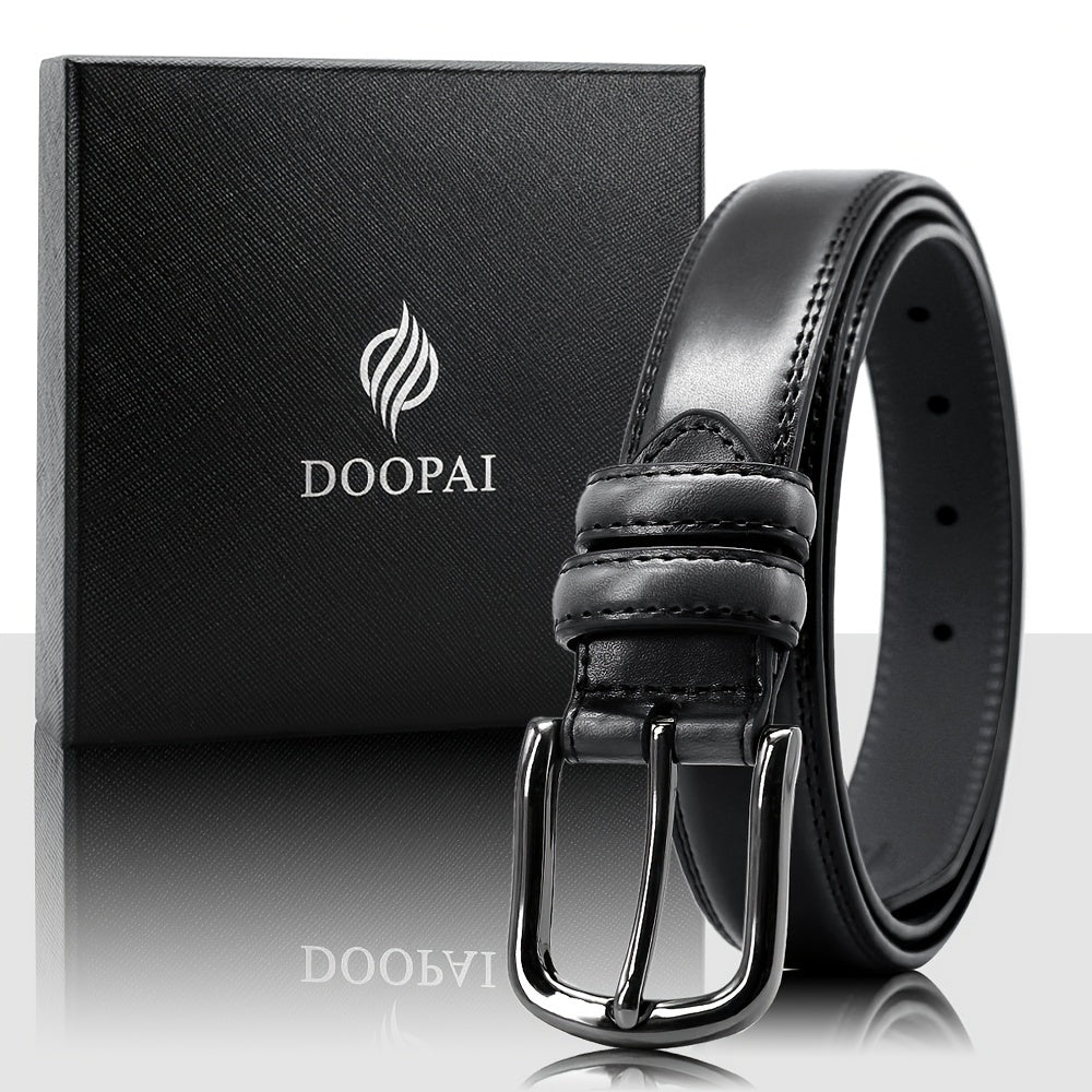 Men's Pin Buckle Belt Dress Adjustable Casual Business Metal Buckle Belt
