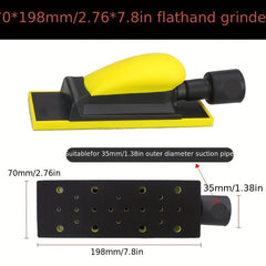 HIFESON 70 198mm Square Manual Sanding Disc Holder