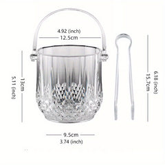 1pc Stainless Steel Ice Bucket Snack Bucket Fried Chicken Bucket