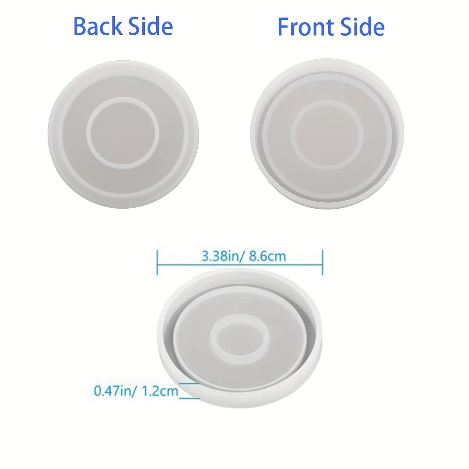 DIY Round Coaster Silicone Mold for Resin Cement