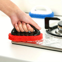 Cleaning Sponge With Handle Kitchen Brush Bathtub Brush