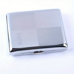 Metal Cigarette Case Spring Clip Open Tobacco Case Holder For Men