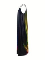  Casual Cami Dress Women's Plus Random Print