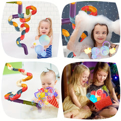 Toddler Bath Toy Mini Duck Water Slide & Ball Track