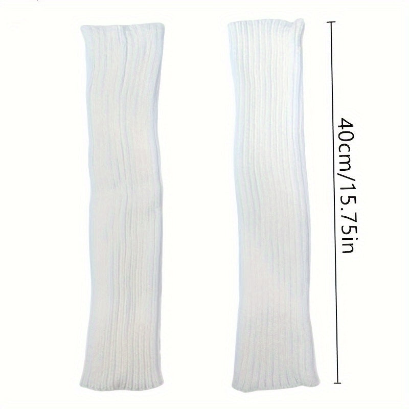 Solid Knitted Leg Warmers All-match Socks Women's Stockings