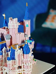 1450pcs Pink Castle Building Blocks ABS Material Festivals Birthday Year