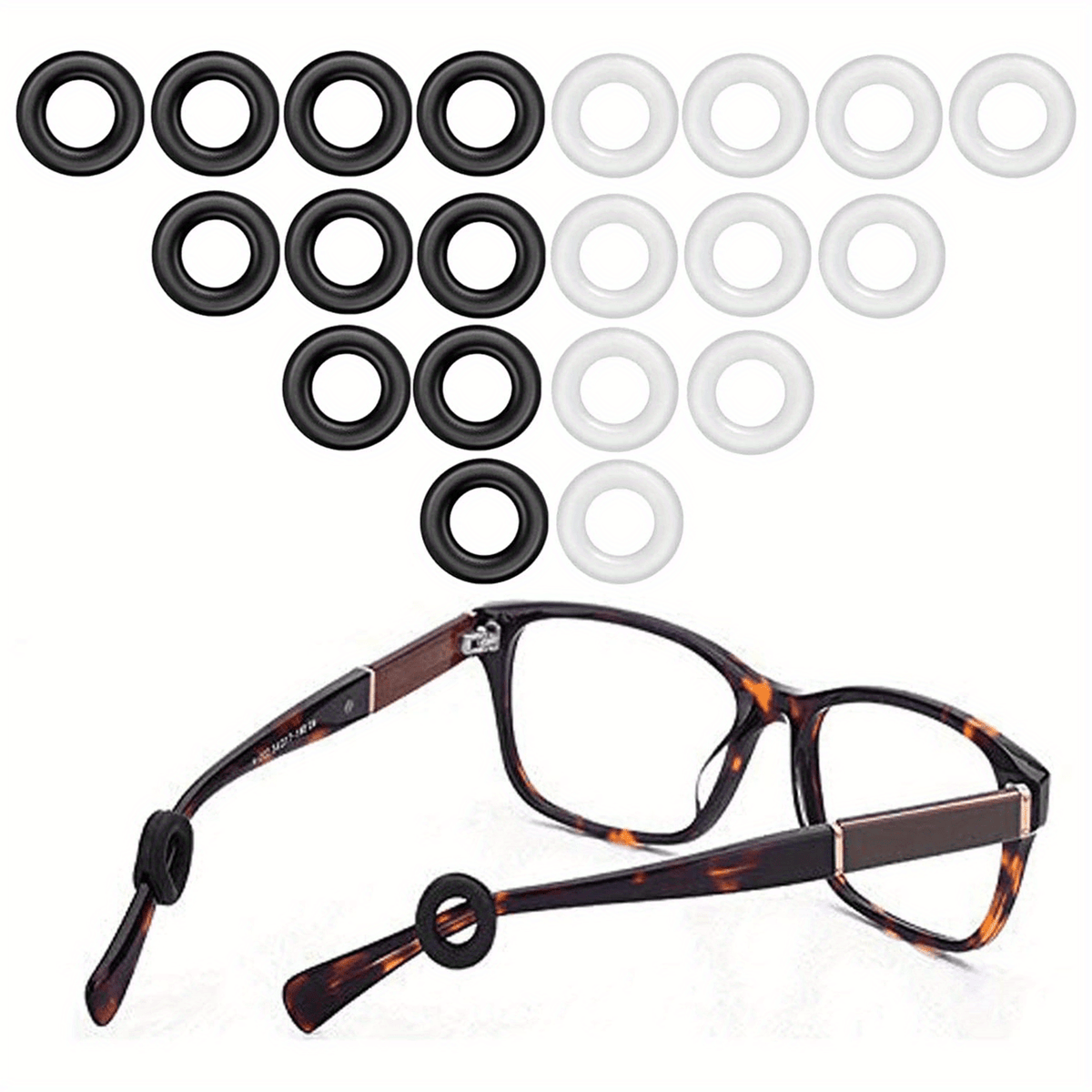 10 Pairs Clear Glasses Ear Grips Non Slip Comfort Holder