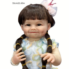 22" Long Hair Rebirth Doll Soft Vinyl Simulative Doll