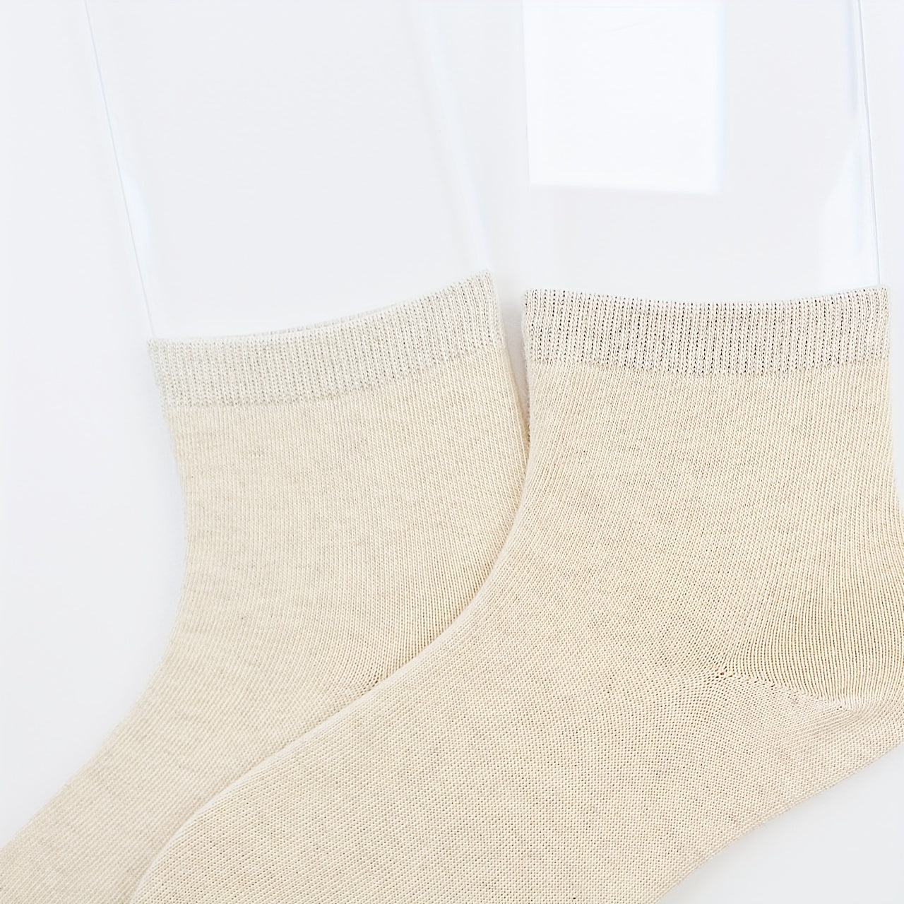 3 Pairs Solid Short Socks Women's Crew Stockings Hosiery