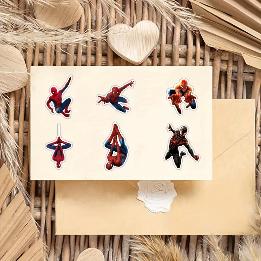 50pcs Spider Man Stickers Self Adhesive Waterproof DIY Decoration