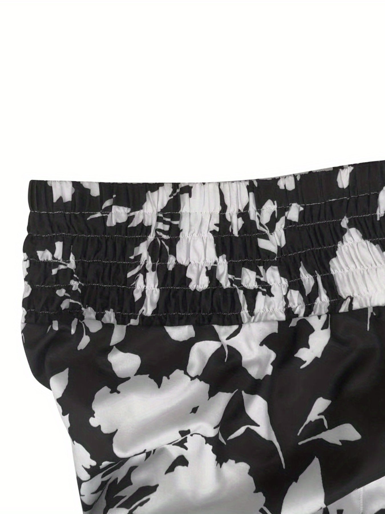 Floral Print Tie Front High Rise Wide Leg Pants