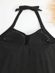  Modest Swimsuit Women's V Neck One Piece Bathing Suit