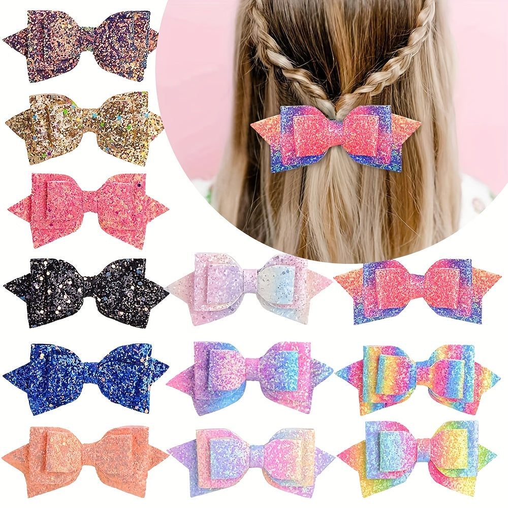 Kids Glitter Butterfly Hair Clip Y2K Hair Accessory