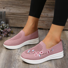 Women's Lightweight Knit Mesh Slip-On Sneakers