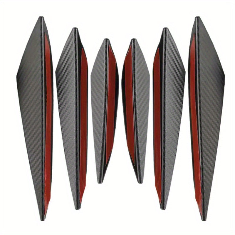 6pcs Carbon Fiber Air Bumper Spoiler - Upgrade Your Car's Aesthetic