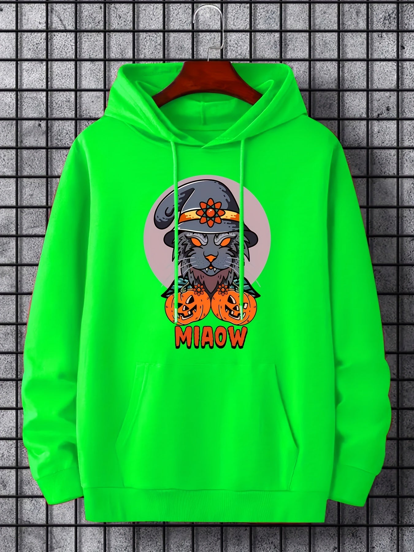 Men's Cartoon Halloween Graphic Hoodie