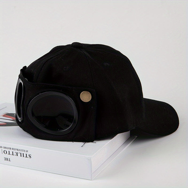 Vintage Aviator Sunglasses Baseball Cap Sun Hat Hip Hop Women