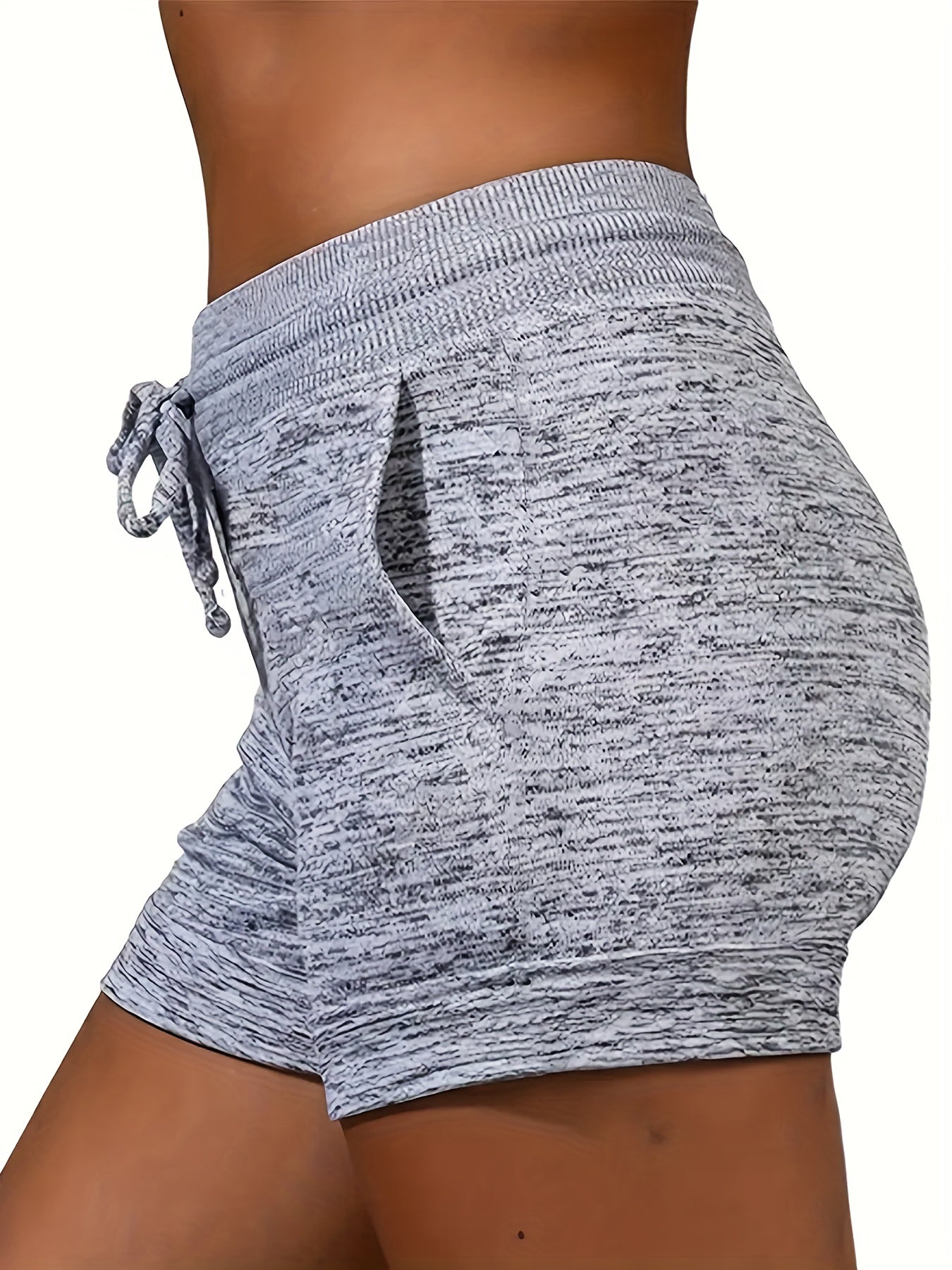 Flower & Letter Drawstring Shorts for Spring & Summer
