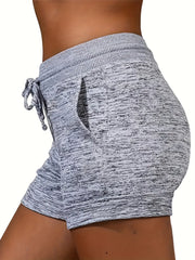 Graphic Pattern Drawstring Shorts with Pockets