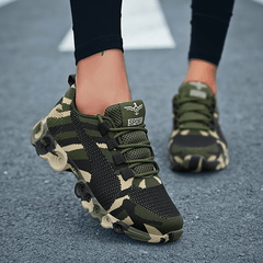 Women's Camo Graphic Lightweight Sports Shoes - Breathable Mesh Sneakers