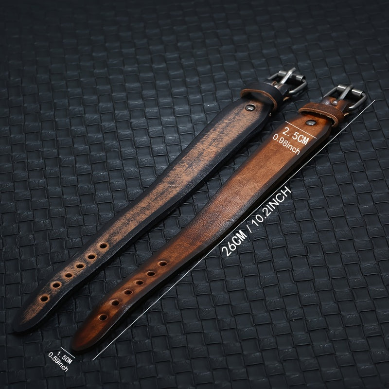 Retro Leather Bracelet Mens Cuff Bracelet Gift