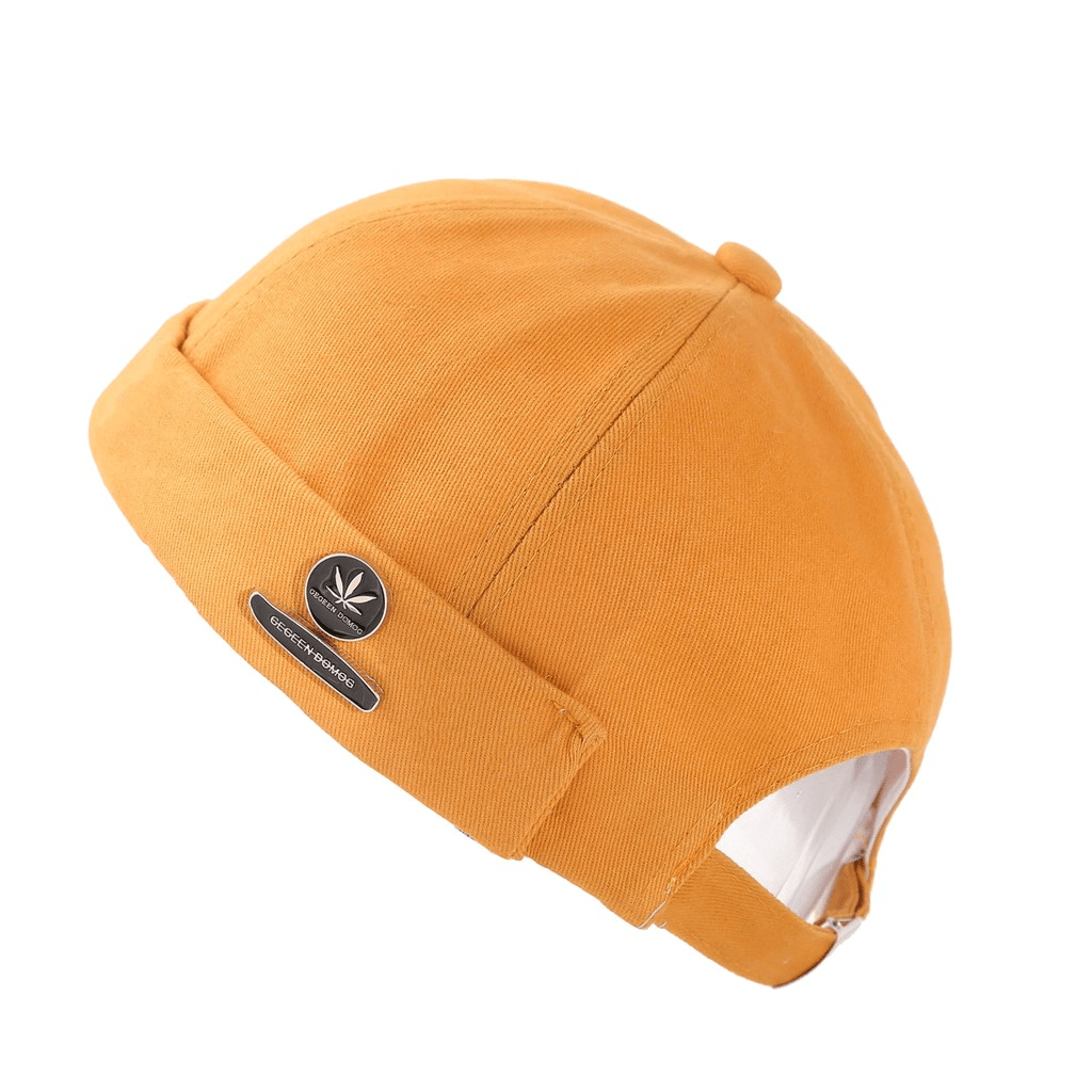 Men's Leaf Letter Beanie Hat