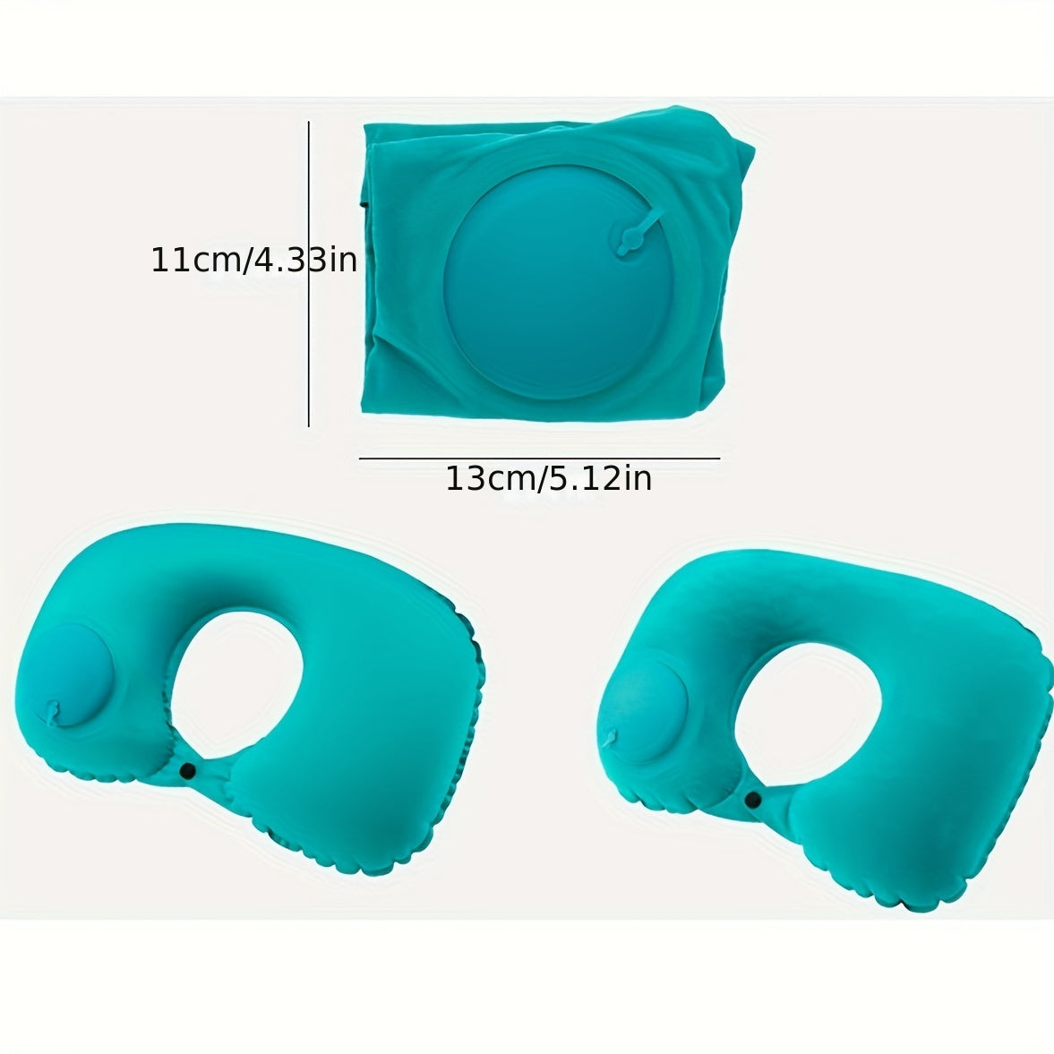 Automatic Inflatable U-Shaped Neck Pillow for Travel