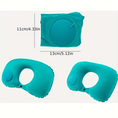 Automatic Inflatable U-Shaped Neck Pillow for Travel