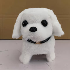 Plush Puppy Dog Electronic Toy Walking Barking Tail Wagging
