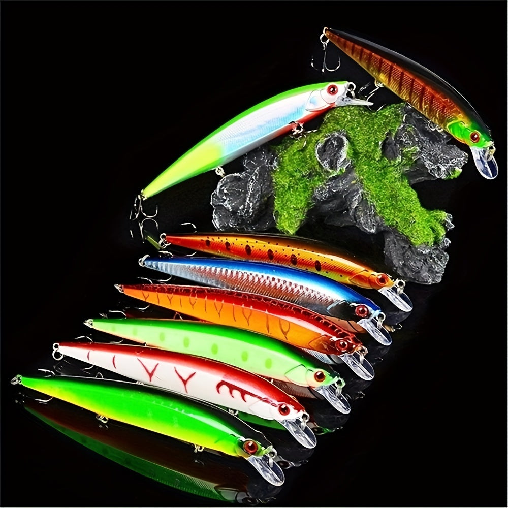 Lifelike Wobbler Fishing Lure 3D Eyes 18.5g Minnow Artificial Hard Bait Fishing