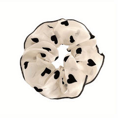Dotted Pattern Hair Tie Elastic Scrunchie Ponytail Rope