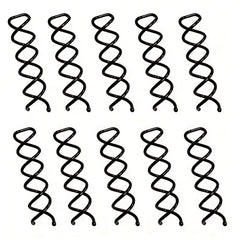 12pcs Spiral Hair Clip Invisible Hair Pin Metal Hairpin For Braids