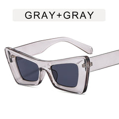 Cat Eye Wide Temple Sunglasses Triangle Glasses Concave Hip Hop Sunglasses