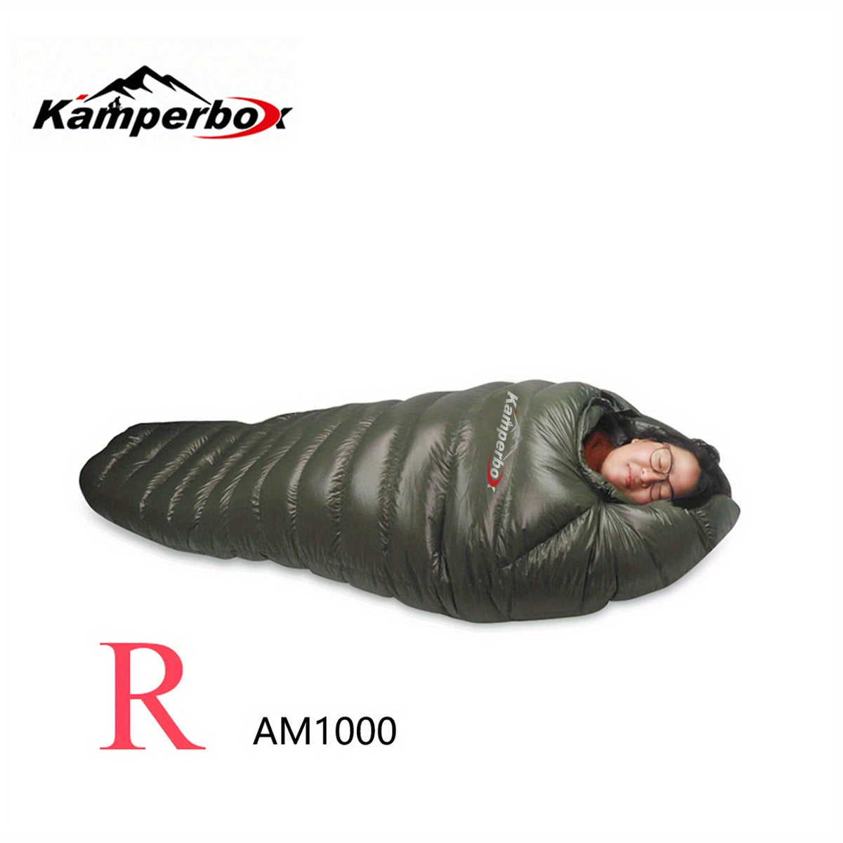 Double Layer Down Sleeping Bag for Winter Camping