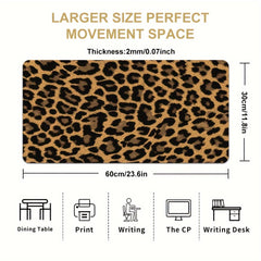 Leopard Print Desk Mat Desk Pad Large Gaming Mouse Pad E Sports Office Keyboard