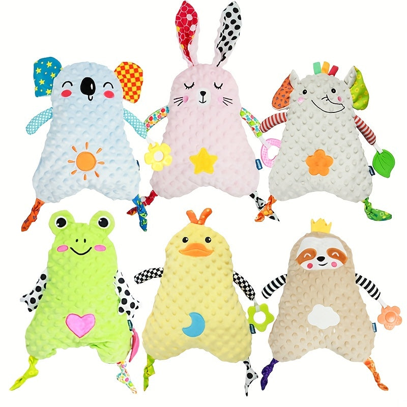 Baby Soothing Towel with Animal Doll for Infant and Toddler