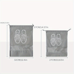 5pcs Waterproof Shoe Bags Travel Storage Pouch Organizer with Window